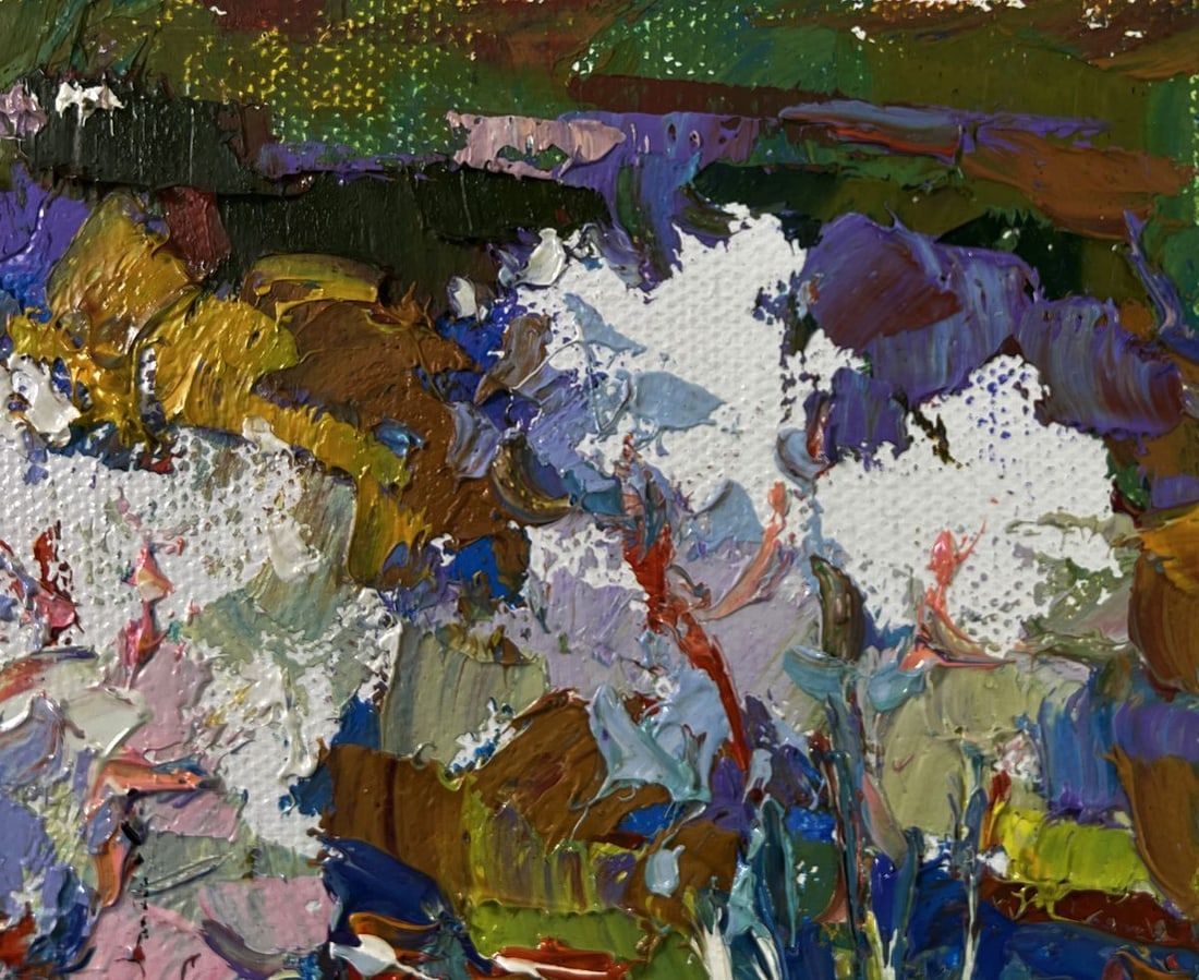 Oil painting Nature in the colors of the spring Oksana Ivanyuk - 4