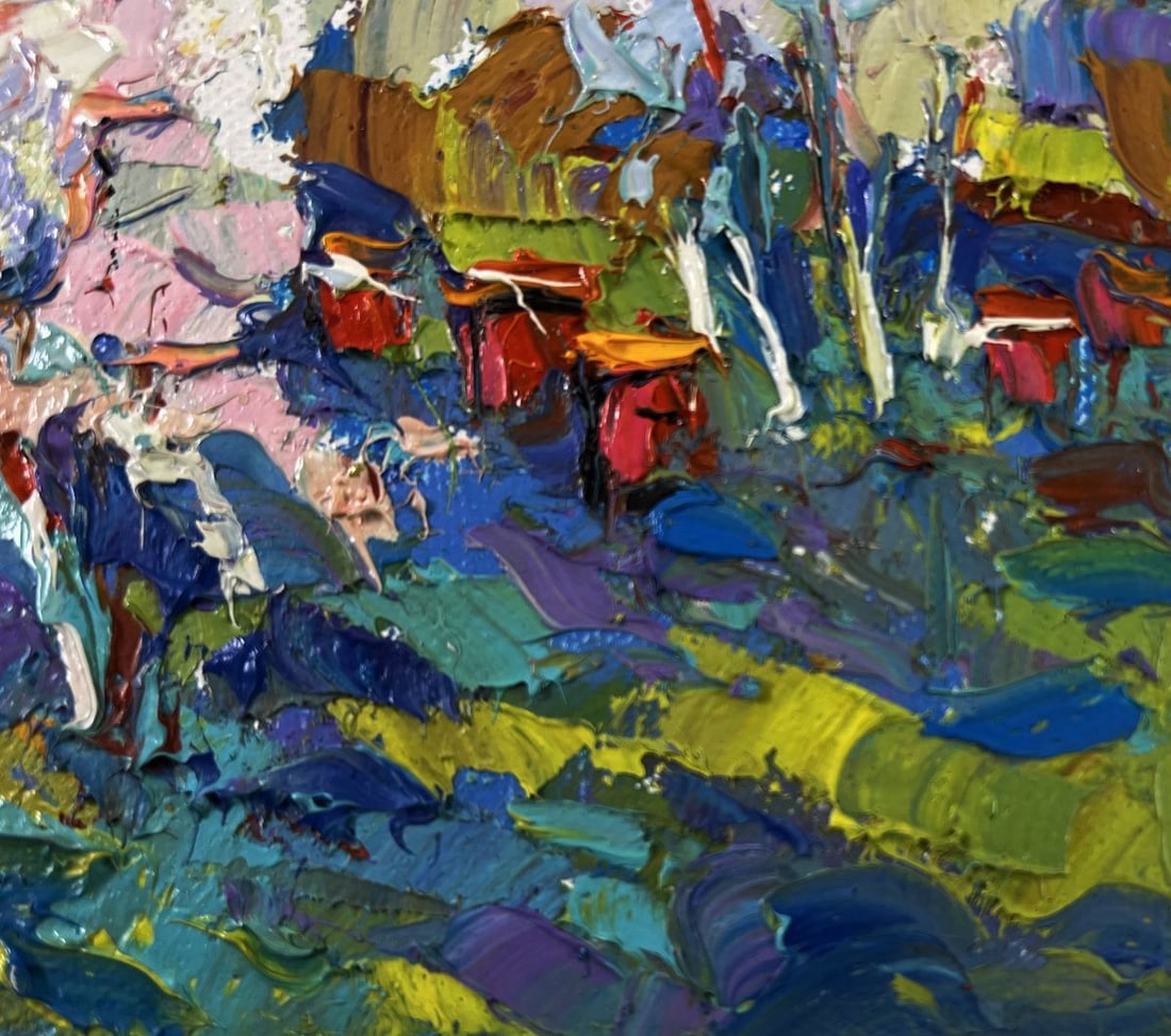 Oil painting Nature in the colors of the spring Oksana Ivanyuk - 5