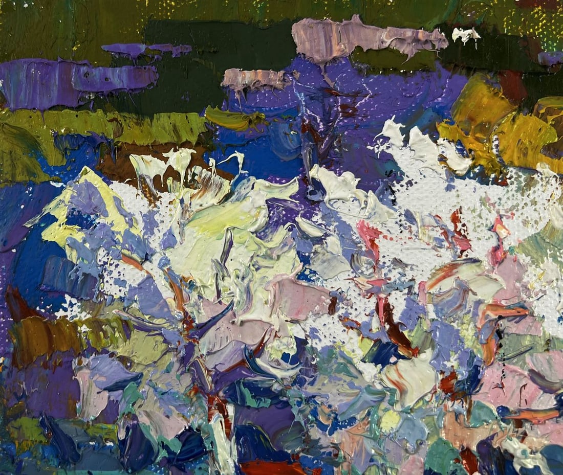 Oil painting Nature in the colors of the spring Oksana Ivanyuk - 7