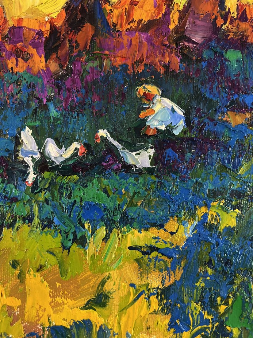 Oil painting Silence in the shade of old willows Oleksiy Ivanyuk - 10