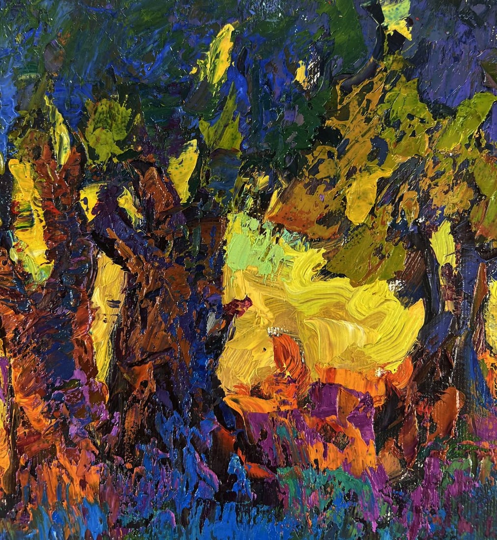 Oil painting Silence in the shade of old willows Oleksiy Ivanyuk - 5