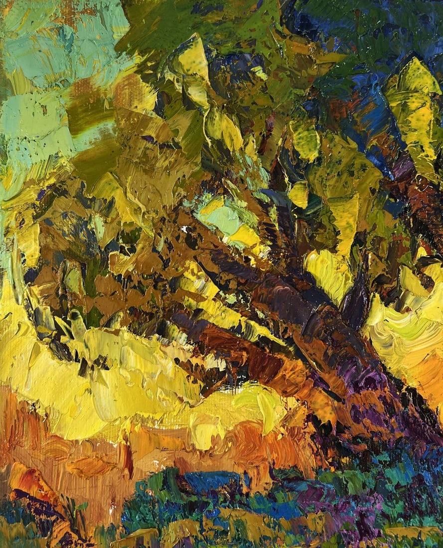 Oil painting Silence in the shade of old willows Oleksiy Ivanyuk - 6