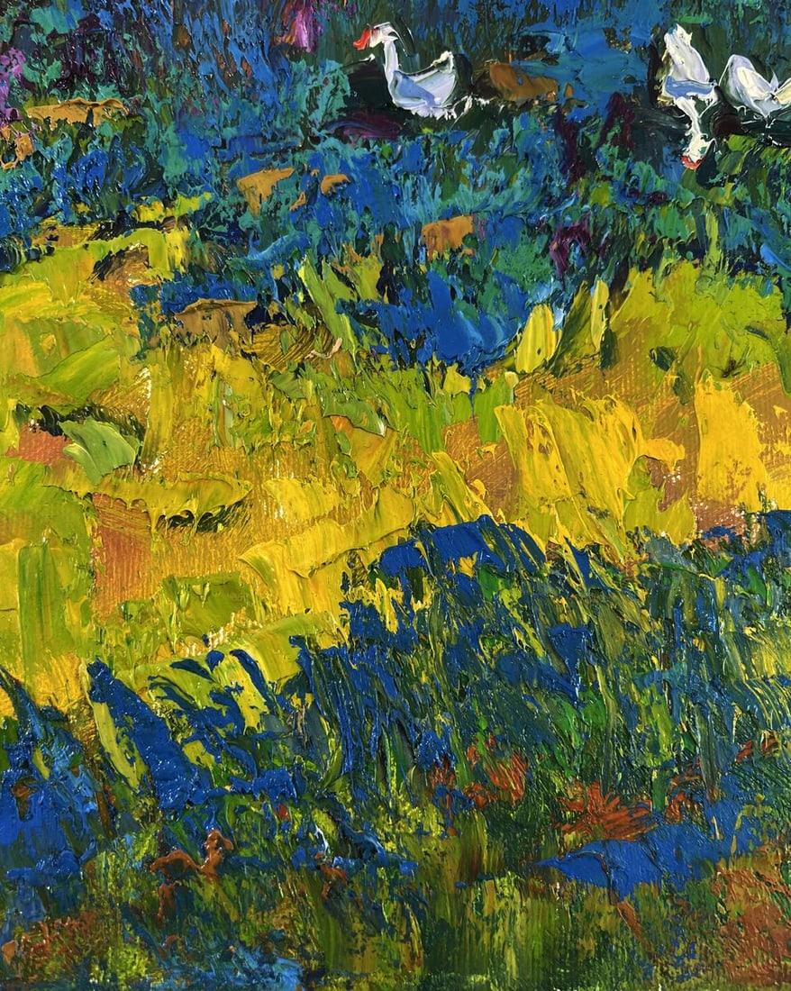 Oil painting Silence in the shade of old willows Oleksiy Ivanyuk - 8