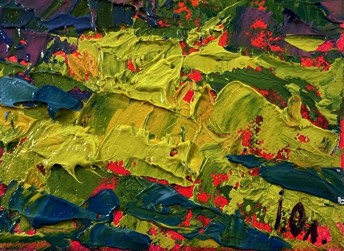 Oil painting White horses in the forest Oleksiy Ivanyuk - 5