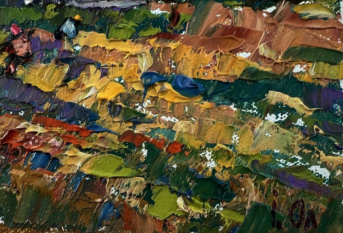 Oil painting Plowing a summer field Oleksiy Ivanyuk - 5