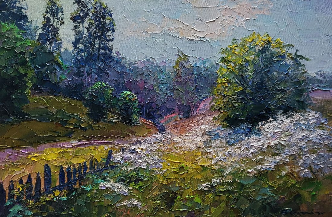Oil painting Wildflowers are growing Boris Serdyuk (1 of 7)