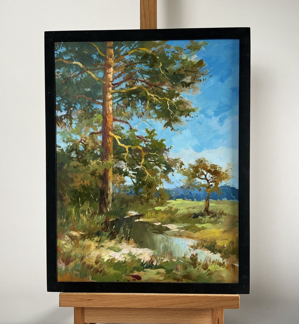 Oil painting Whisper of forest and water Yuriy Suprunchuk (1 of 10)