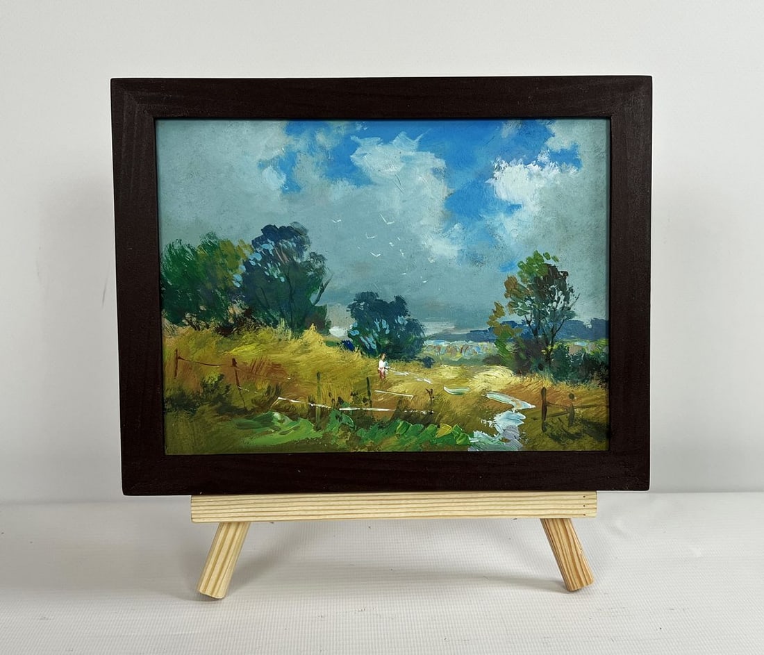 Oil painting Warm breath of the field Yuriy Suprunchuk (1 of 8)