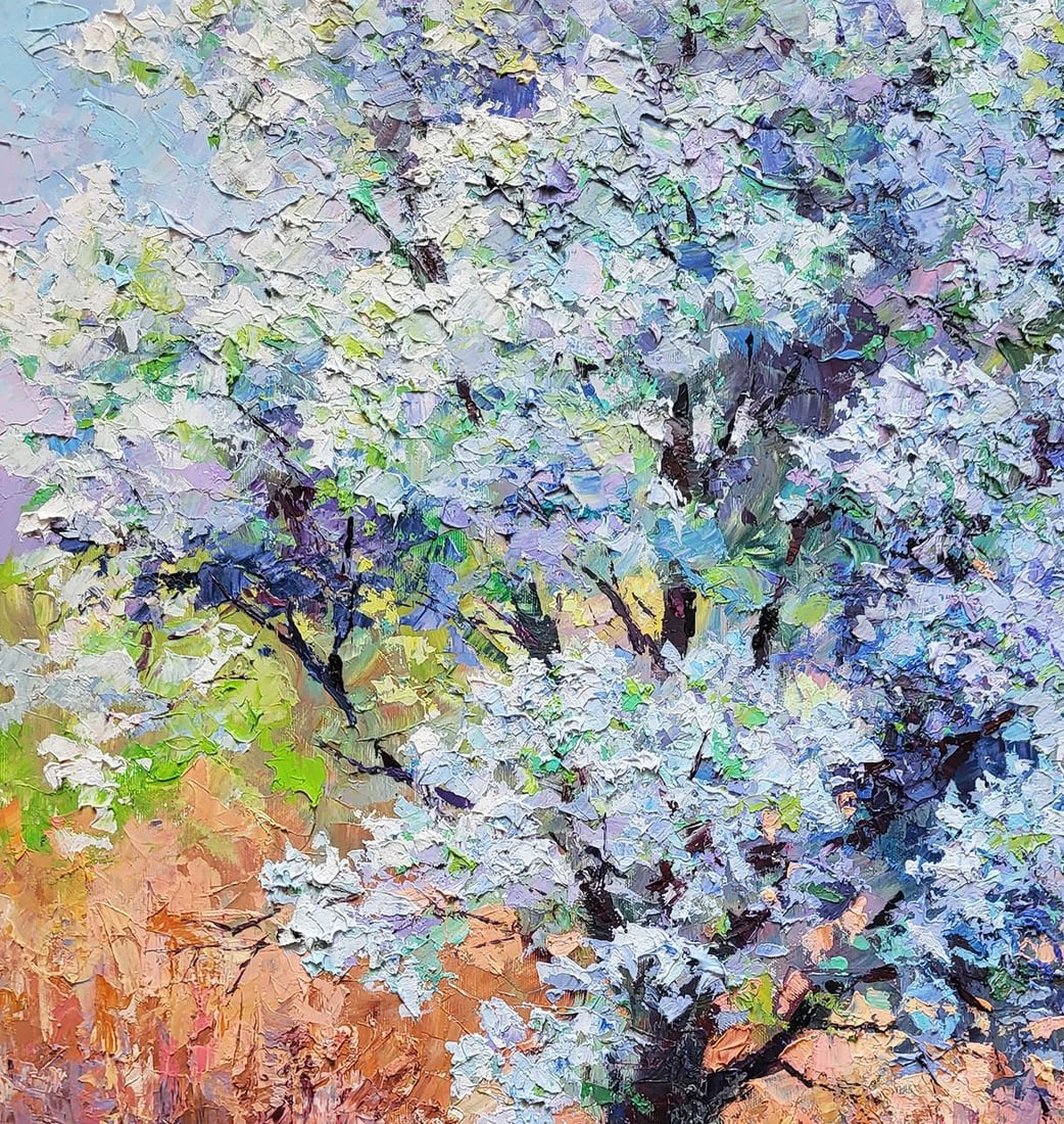 Oil painting Pear blossoms Boris Serdyuk - 4
