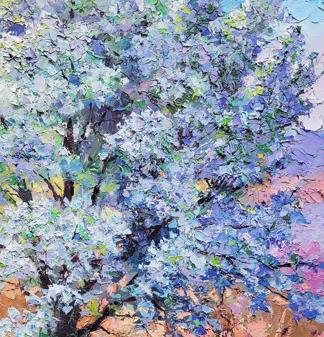 Oil painting Pear blossoms Boris Serdyuk - 5
