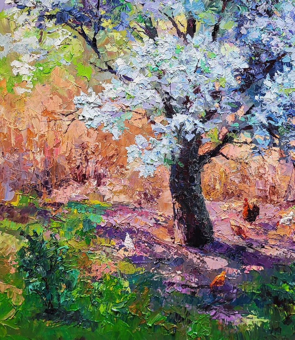 Oil painting Pear blossoms Boris Serdyuk - 6
