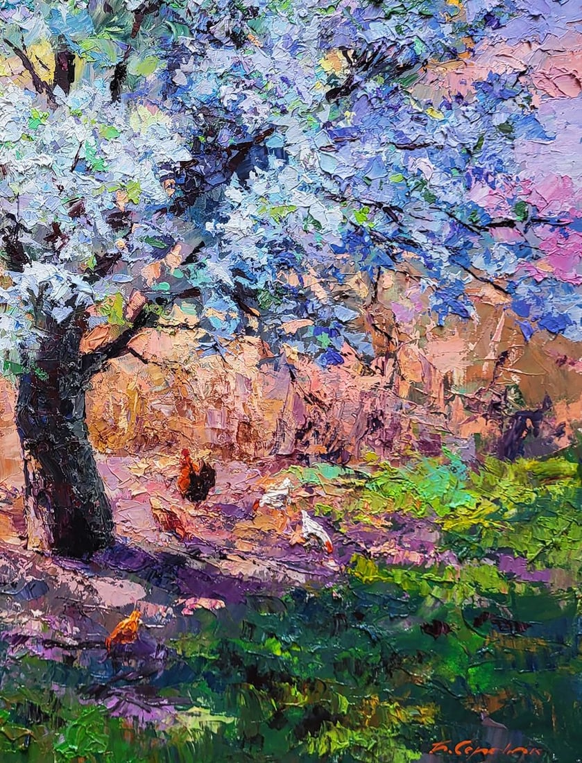 Oil painting Pear blossoms Boris Serdyuk - 7