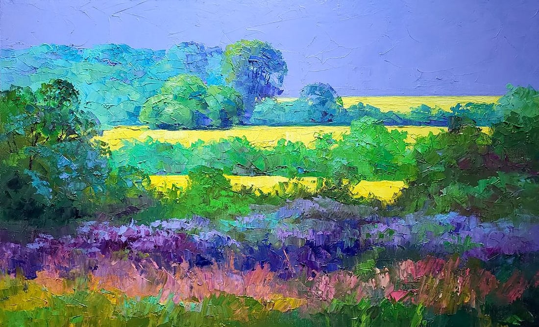 Oil painting Rapeseed fields Boris Serdyuk (1 of 7)