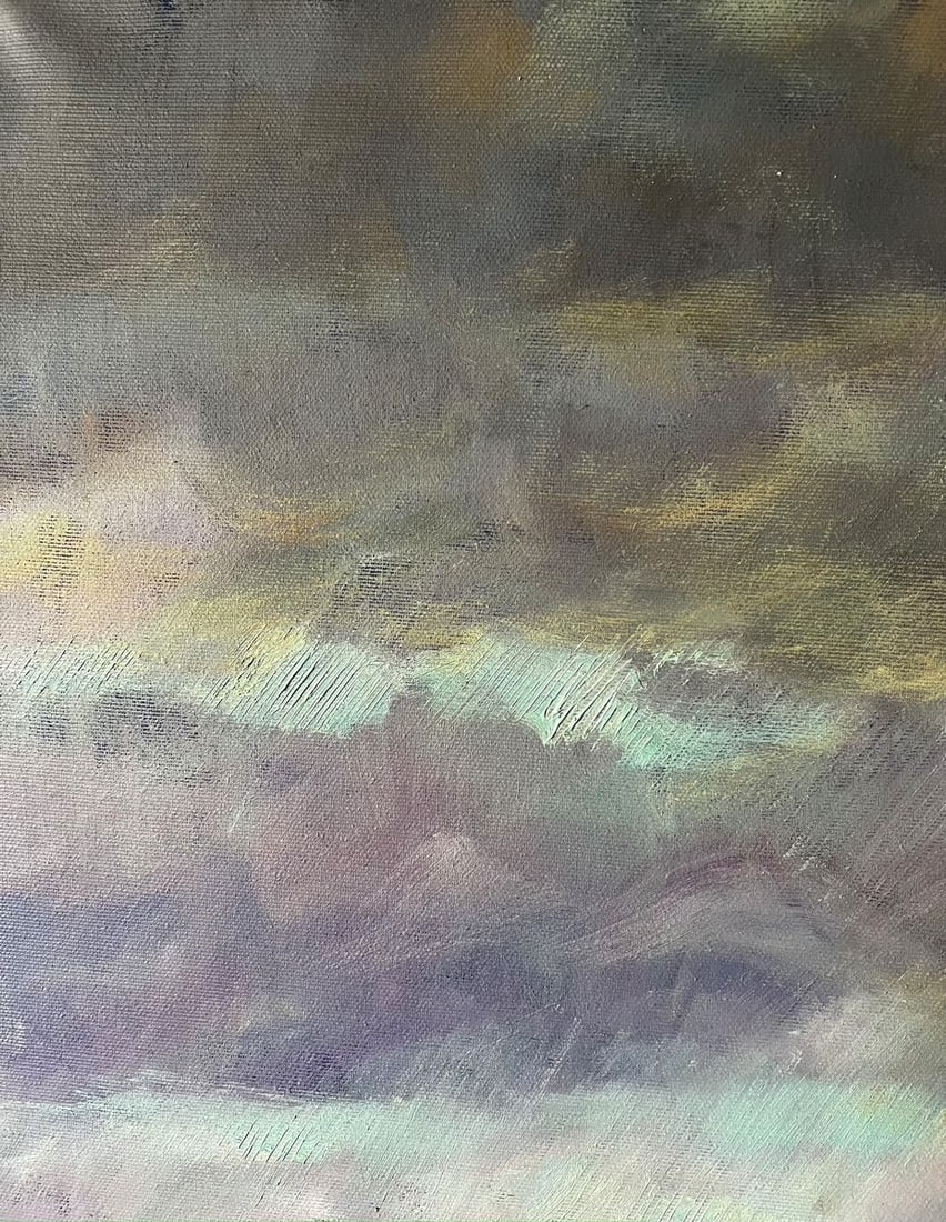 Oil painting Landscape with rain V. Mishurovsky - 2