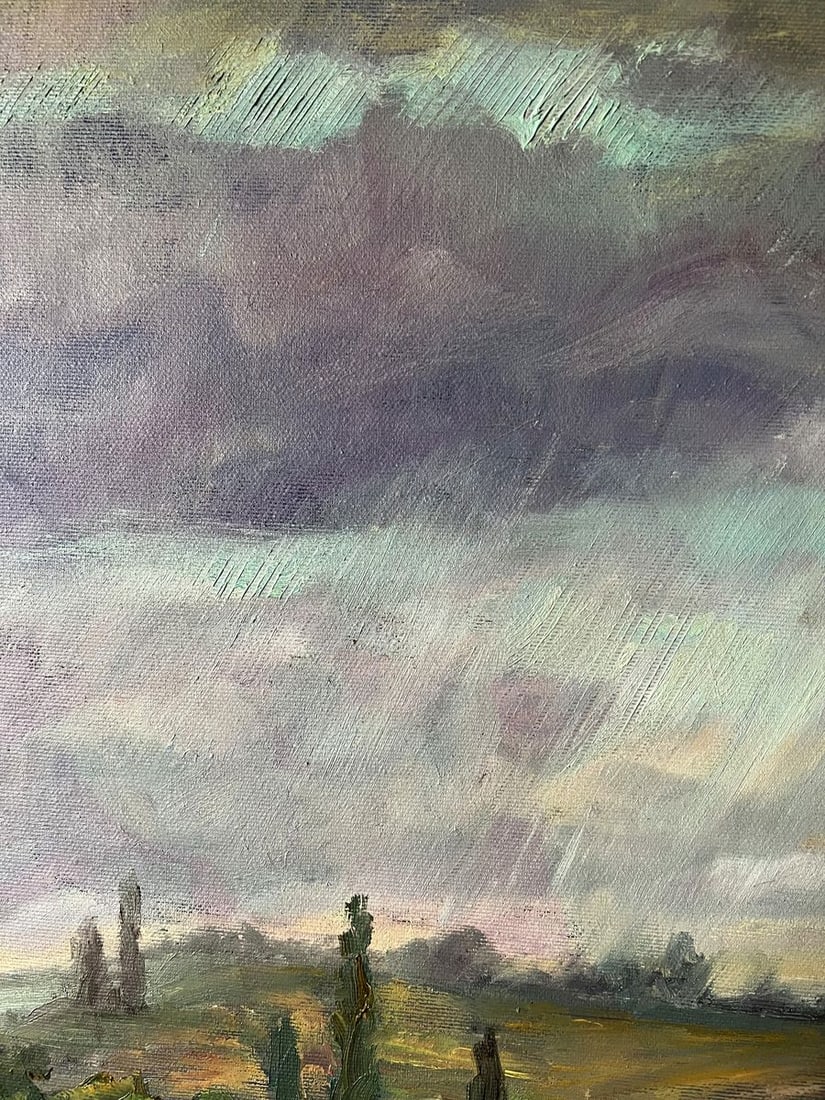 Oil painting Landscape with rain V. Mishurovsky - 3