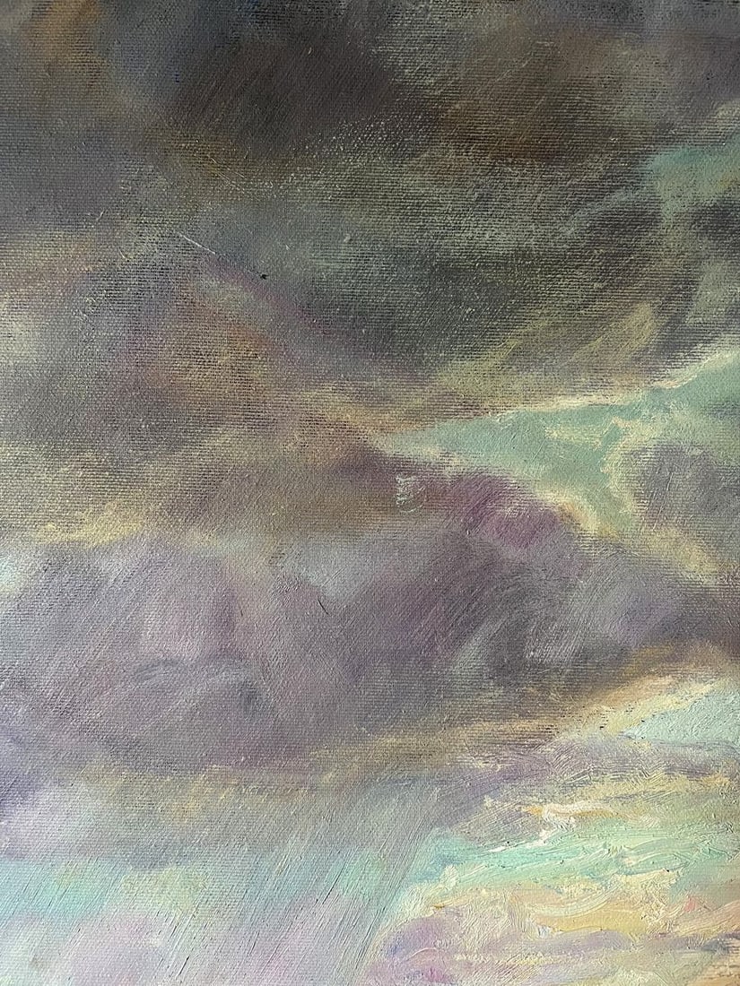 Oil painting Landscape with rain V. Mishurovsky - 5