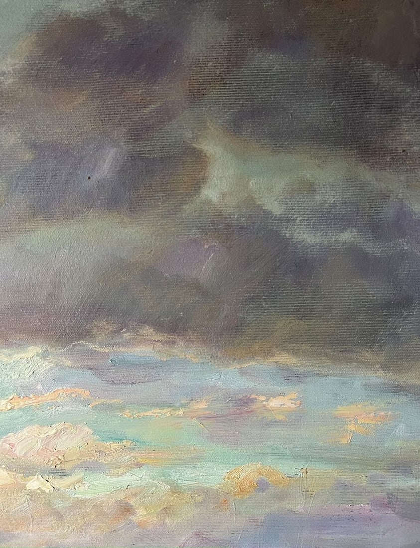 Oil painting Landscape with rain V. Mishurovsky - 8