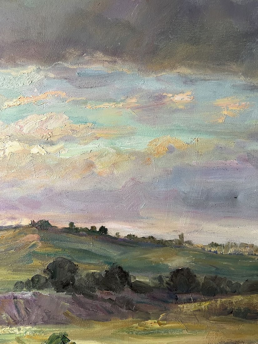 Oil painting Landscape with rain V. Mishurovsky - 9