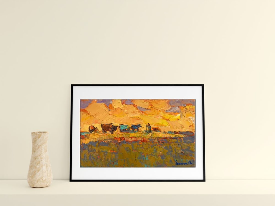 Oil painting Pink evening Kalenyuk Alex - 3