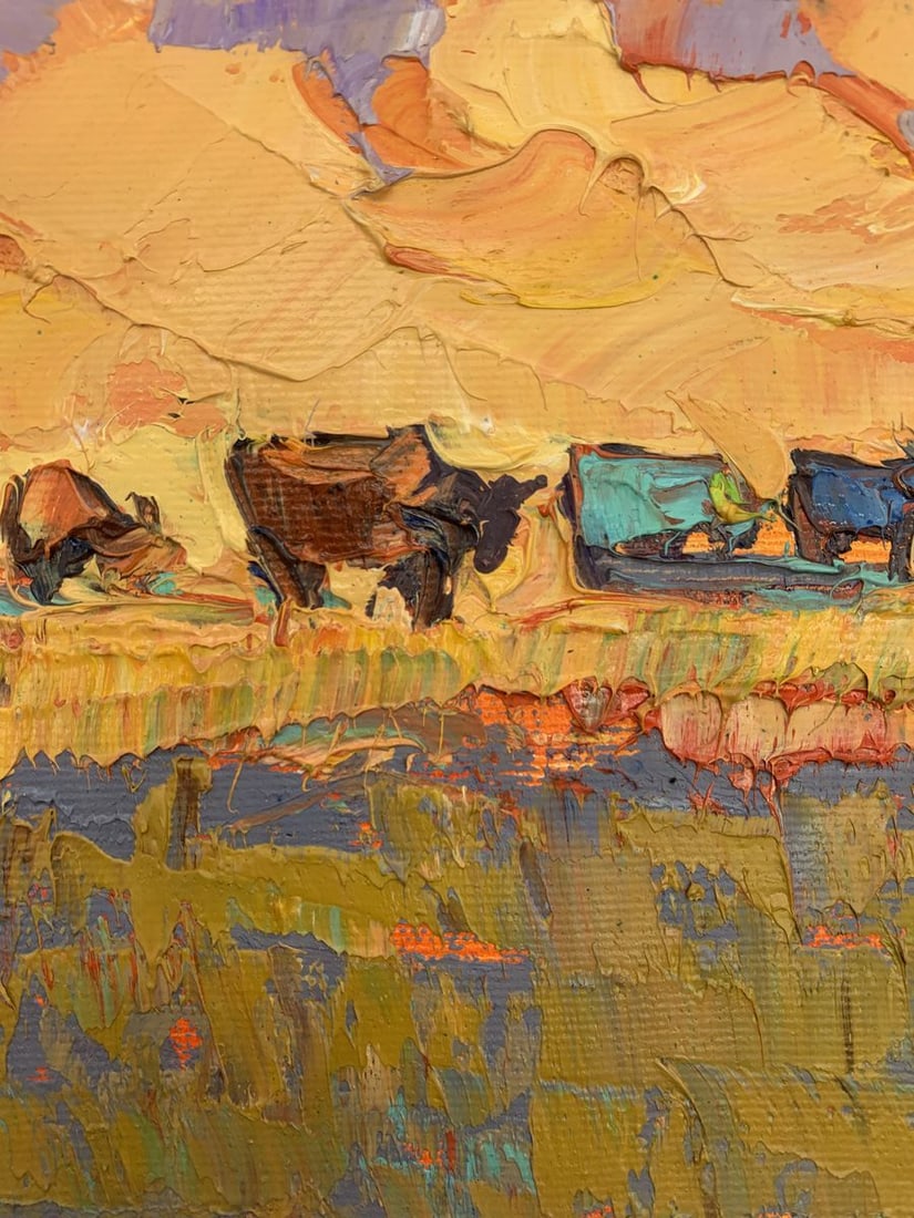 Oil painting Pink evening Kalenyuk Alex - 4