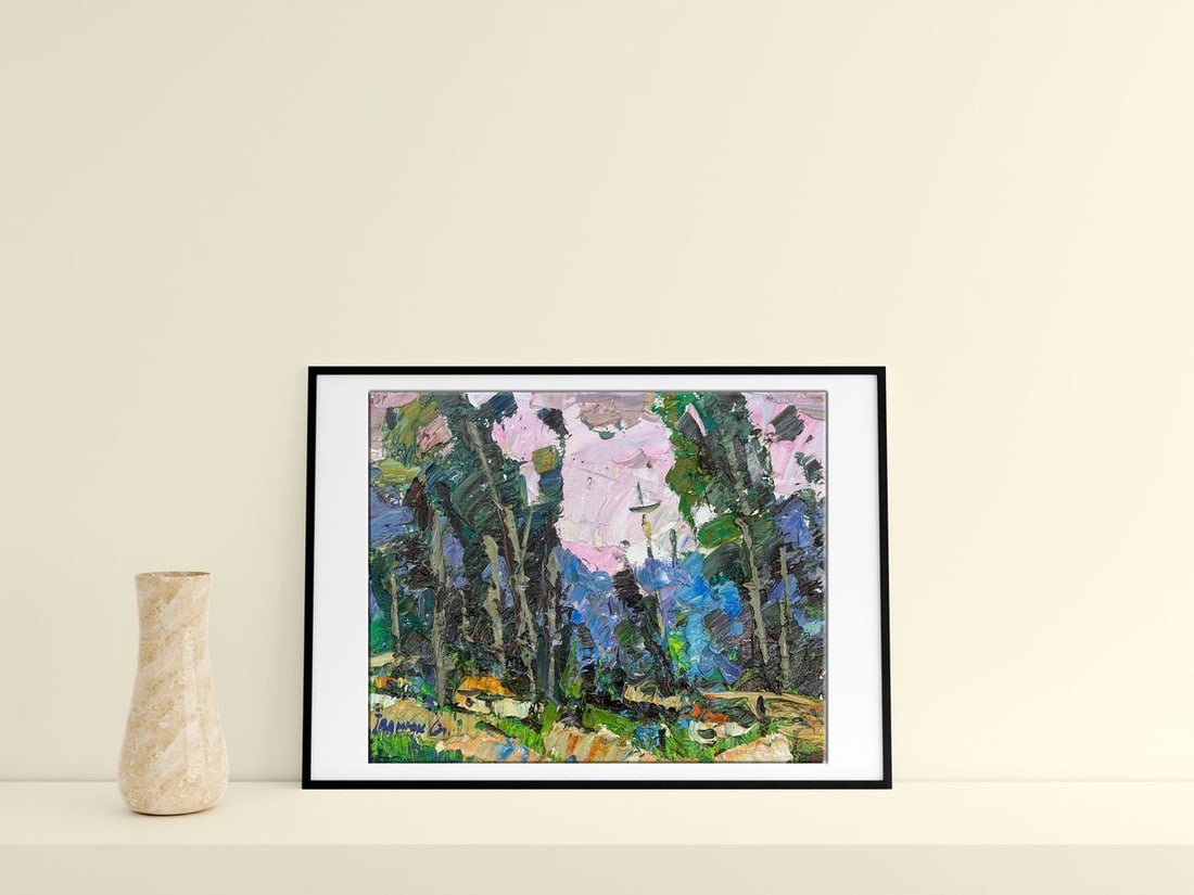 Oil painting The rustle of poplars Kalenyuk Alex - 2