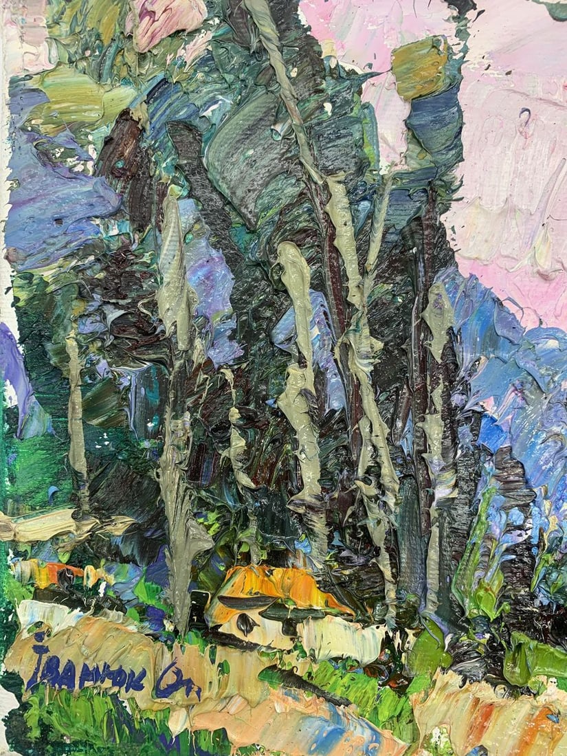 Oil painting The rustle of poplars Kalenyuk Alex - 5