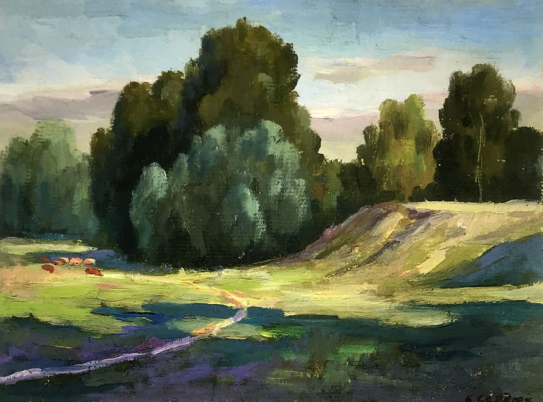 Oil painting On the pasture Boris Serdyuk (1 of 12)