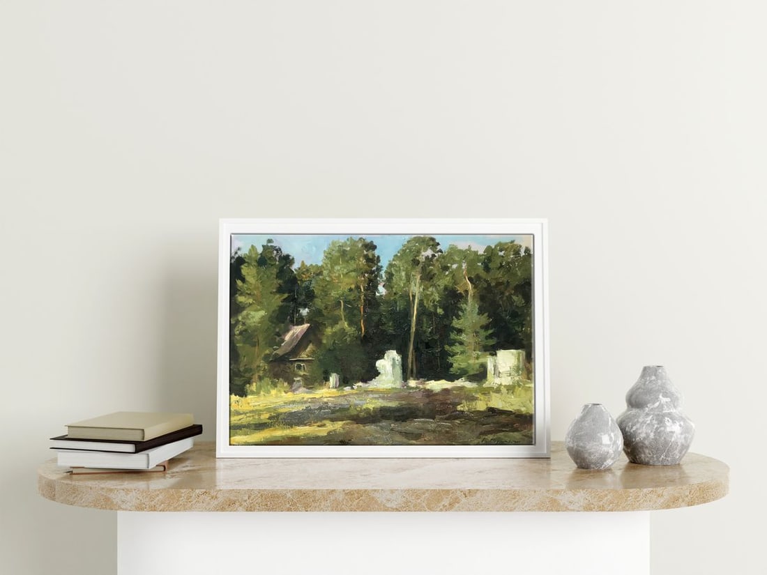 Oil painting House in the forest Boris Serdyuk - 2