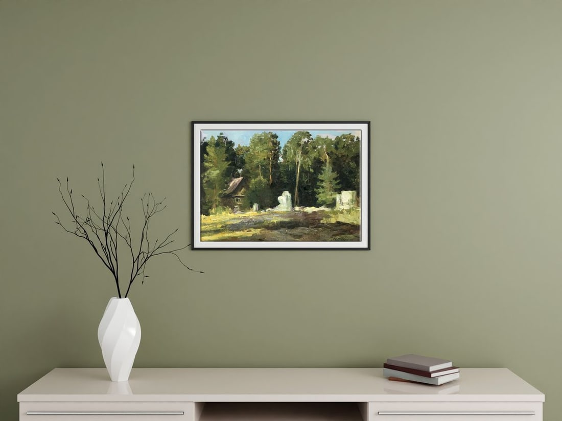 Oil painting House in the forest Boris Serdyuk - 3