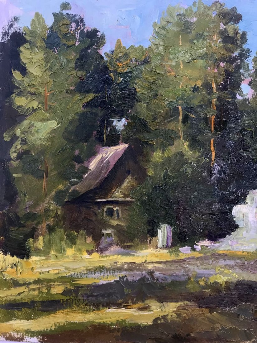 Oil painting House in the forest Boris Serdyuk - 4