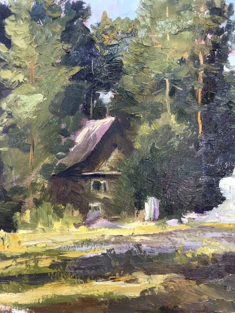 Oil painting House in the forest Boris Serdyuk - 5
