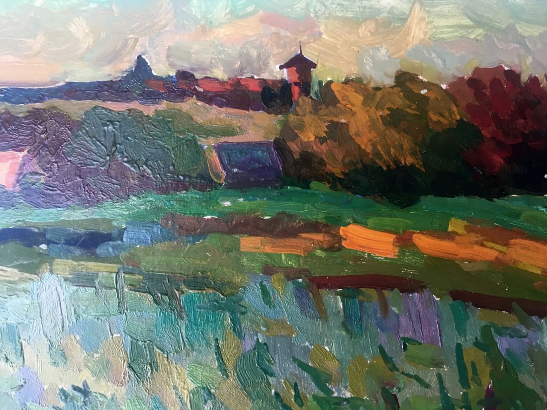 Oil painting Last warm days Peter Tovpev (1 of 10)