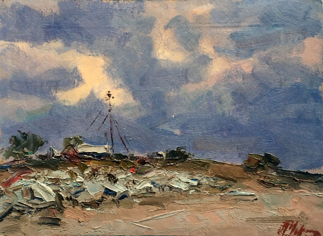 Oil painting Evening Alexander Nikolaevich Cherednichenko: Title: Oil painting Evening Alexander Nikolaevich Cherednichenko Description: NoAAA2509 *** ABOUT THIS PAINTING *** * TITLE: "Evening" * ARTISTS: Alexander Nikolaevich Cherednichenko * SIZE: 18x24 cm/