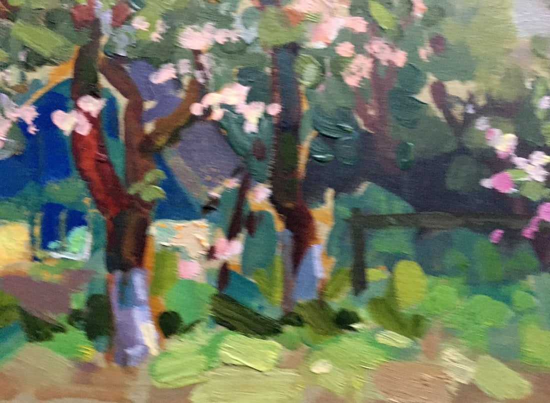 Oil painting Apple trees have blossomed Batrakov Vladimir Grigorievich - 8