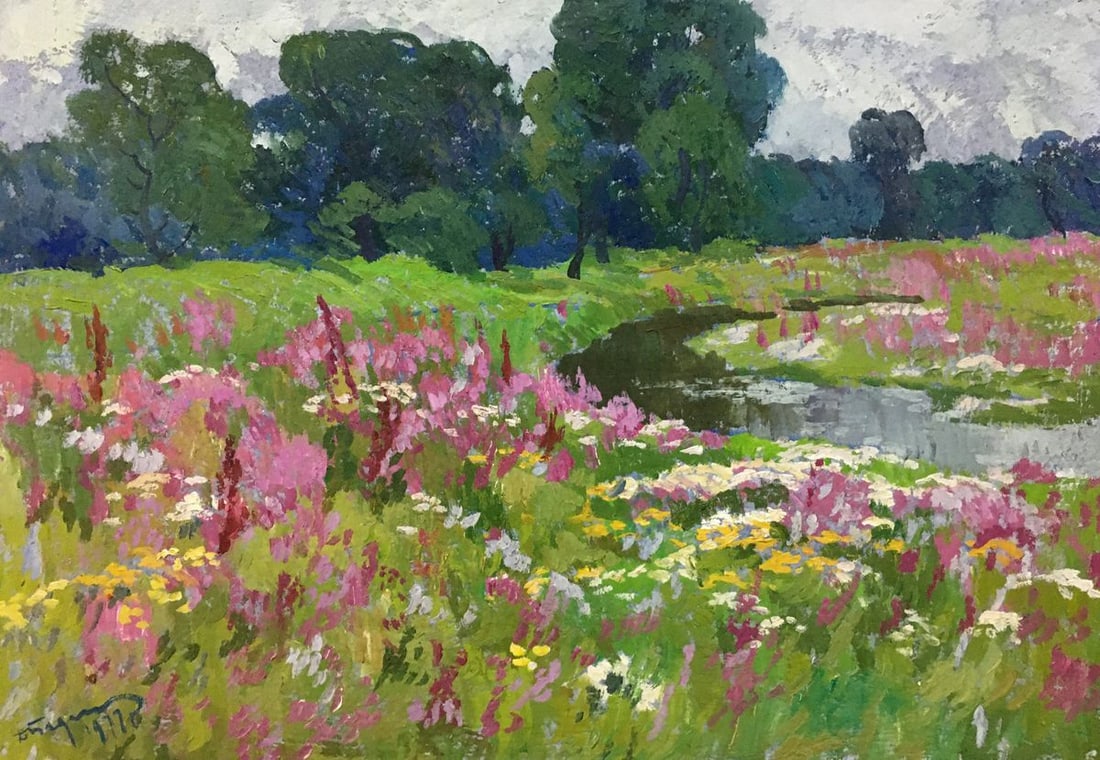 Oil painting Loot blooms Bednoshey Daniil Panteleyevich (1 of 14)