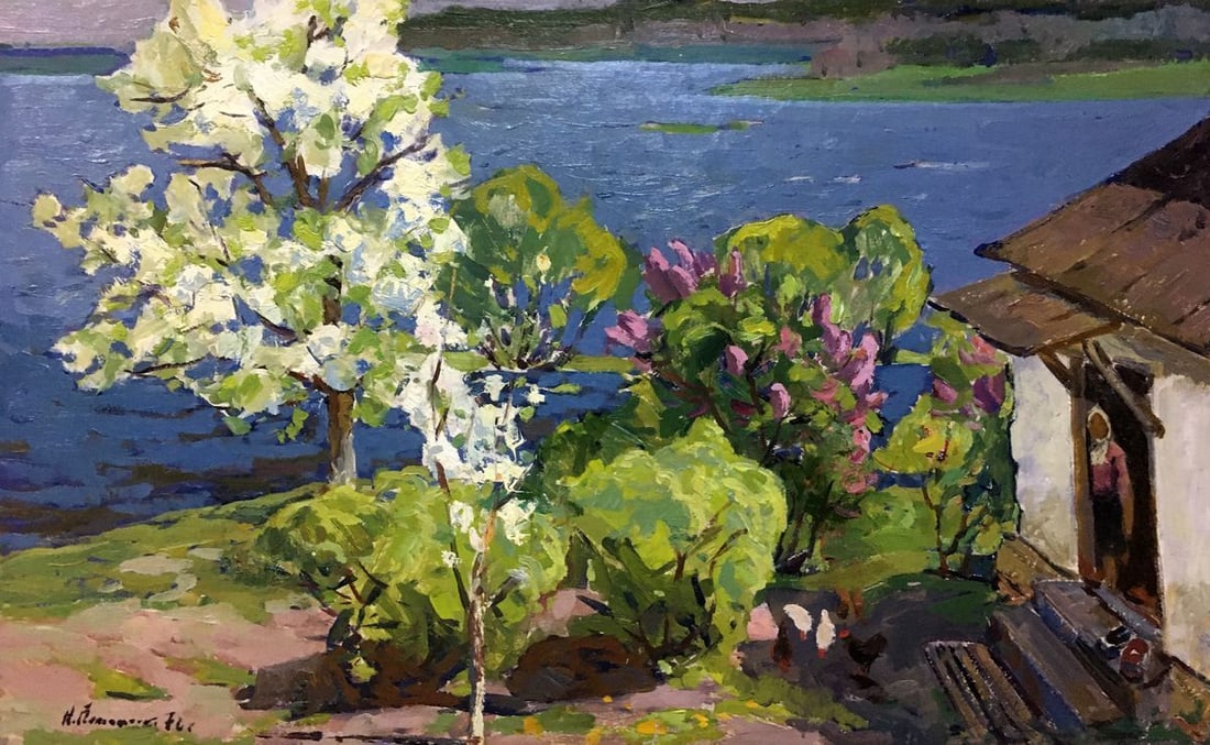Oil painting Spring in Sednev Potapenko Andrey Ilyich (1 of 9)