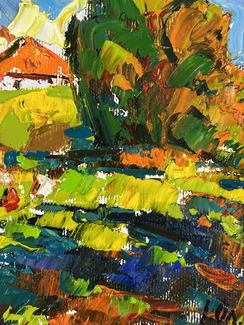 Oil painting Warm days in the village Oleksiy Ivanyuk - 10