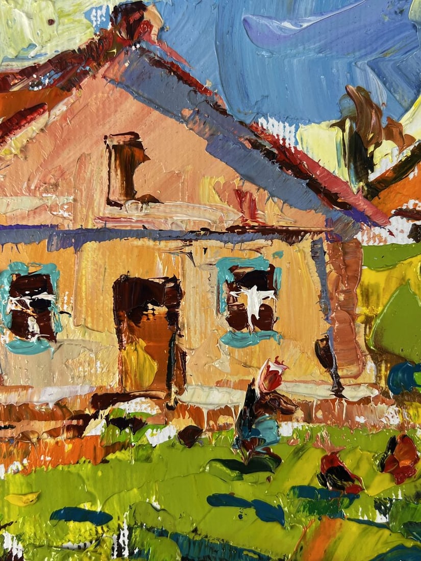 Oil painting Warm days in the village Oleksiy Ivanyuk - 4