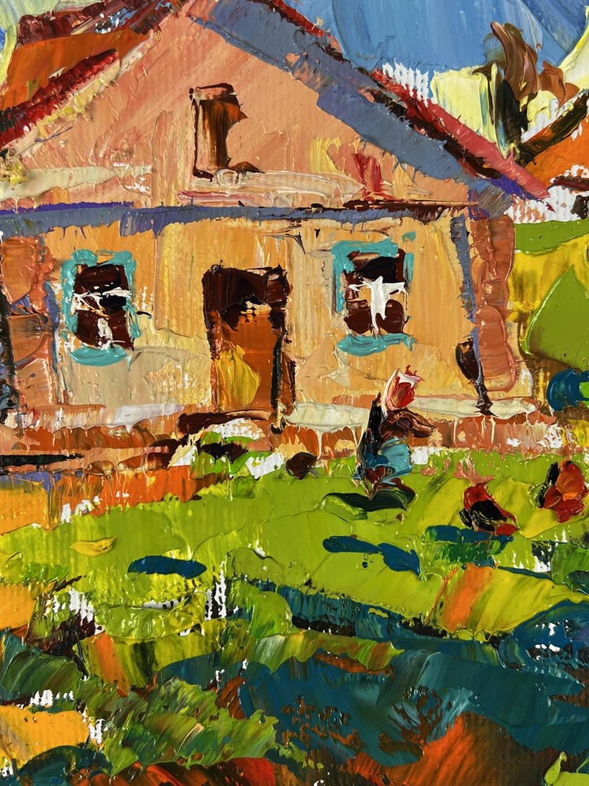 Oil painting Warm days in the village Oleksiy Ivanyuk - 5