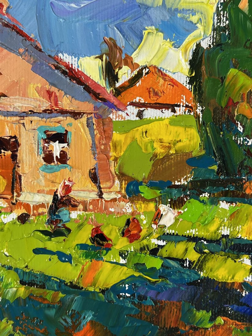 Oil painting Warm days in the village Oleksiy Ivanyuk - 7
