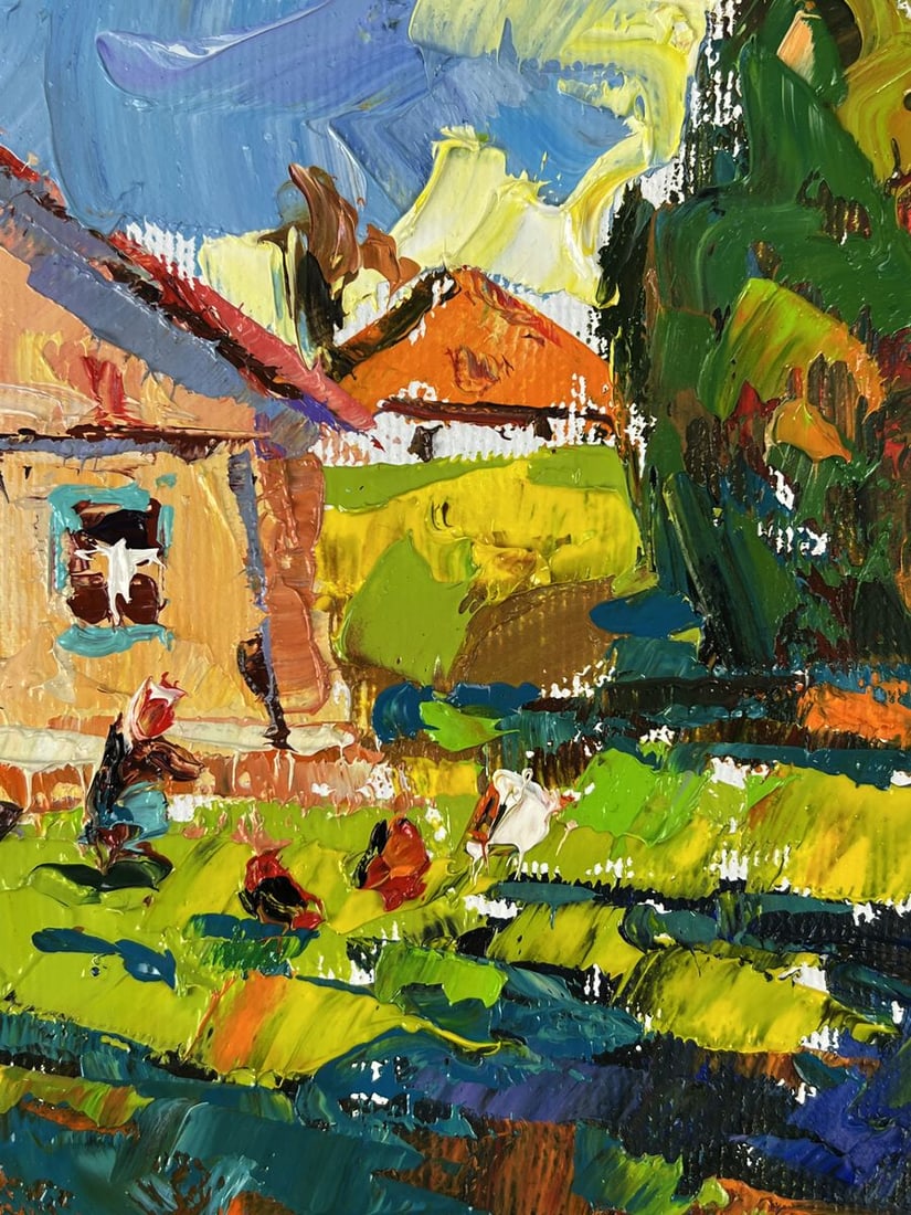Oil painting Warm days in the village Oleksiy Ivanyuk - 8