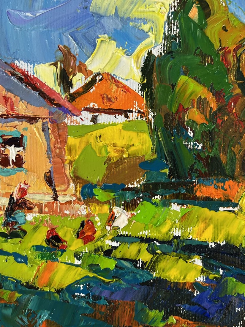Oil painting Warm days in the village Oleksiy Ivanyuk - 9