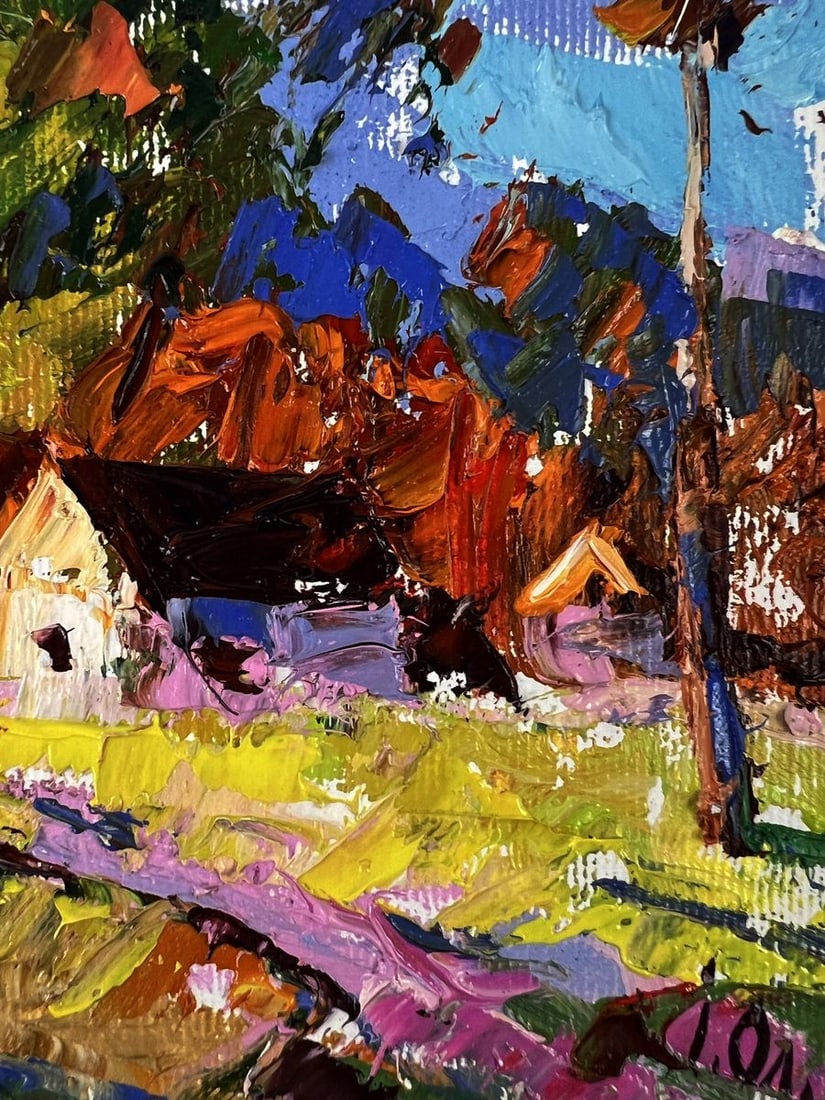 Oil painting Outside the Village Oleksiy Ivanyuk - 10