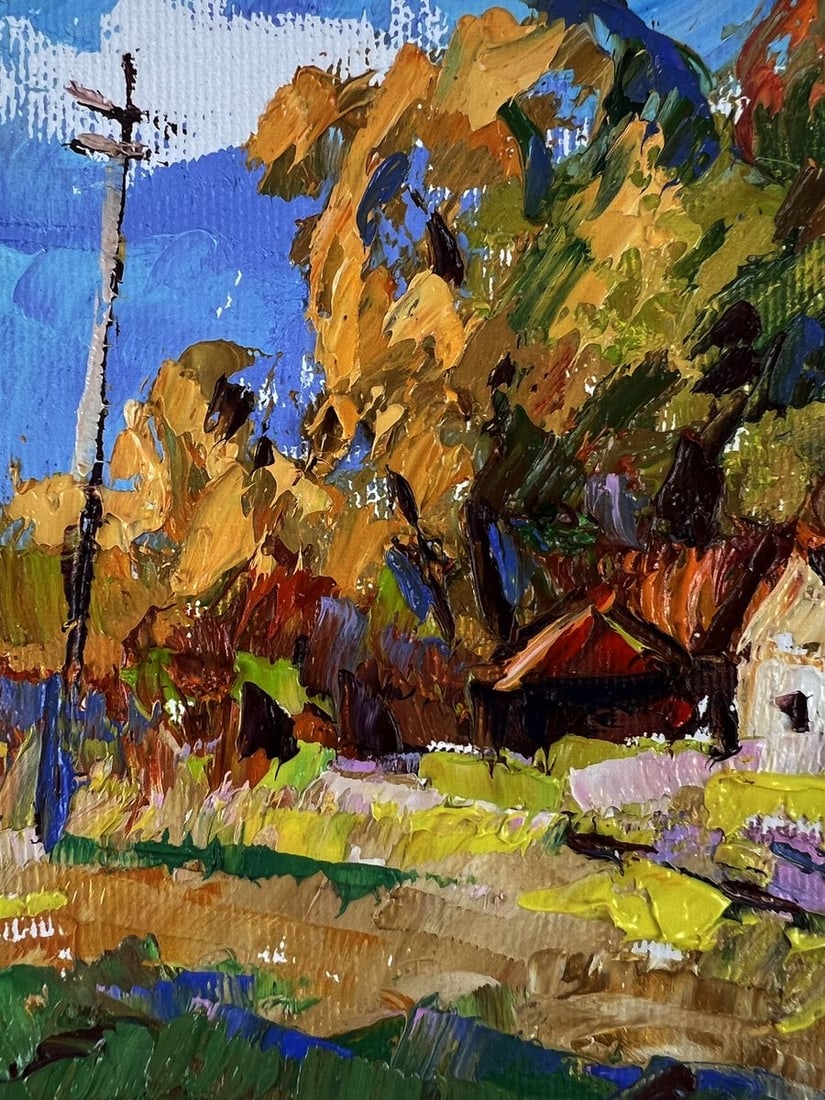 Oil painting Outside the Village Oleksiy Ivanyuk - 4