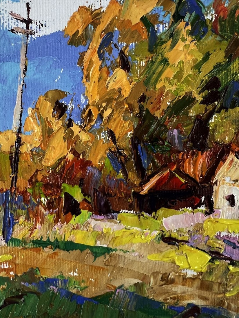 Oil painting Outside the Village Oleksiy Ivanyuk - 5