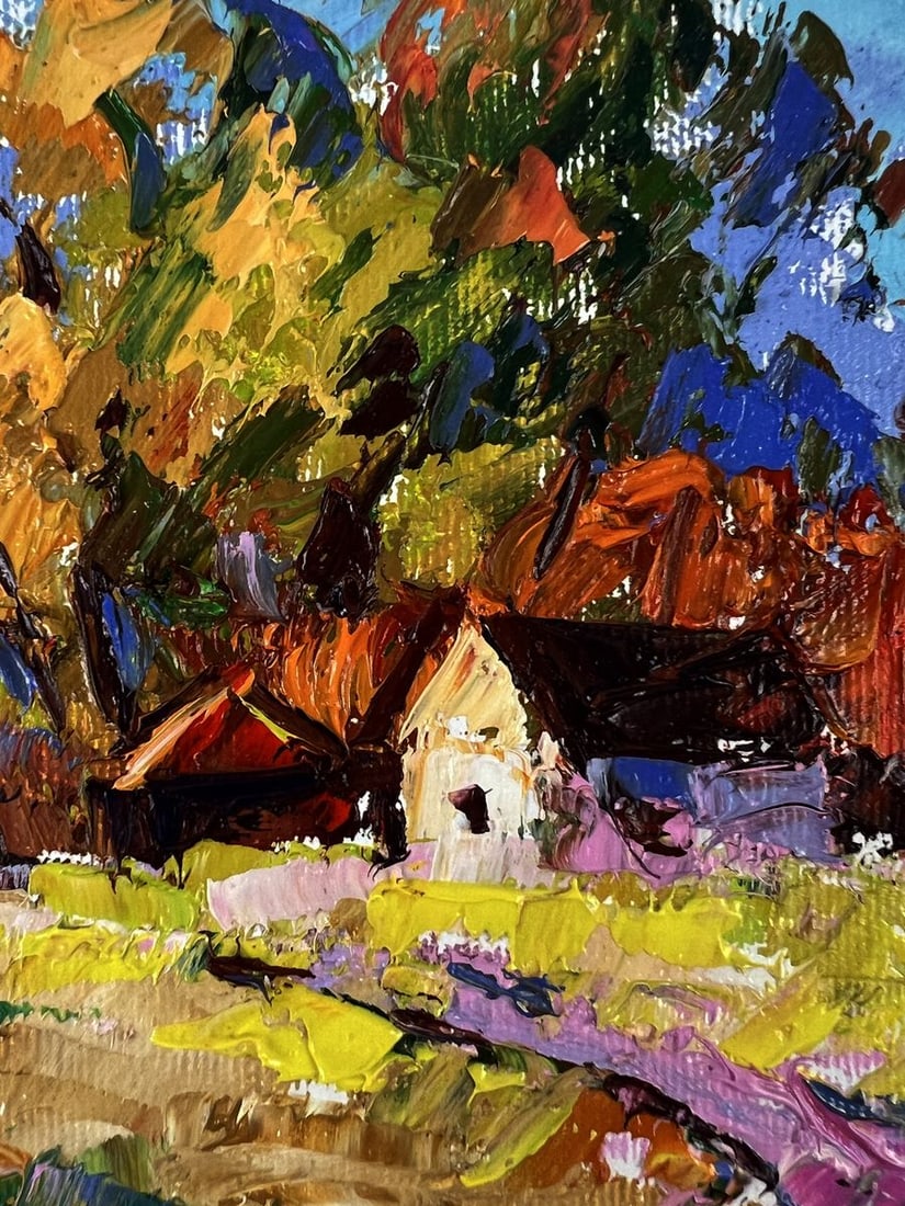 Oil painting Outside the Village Oleksiy Ivanyuk - 6