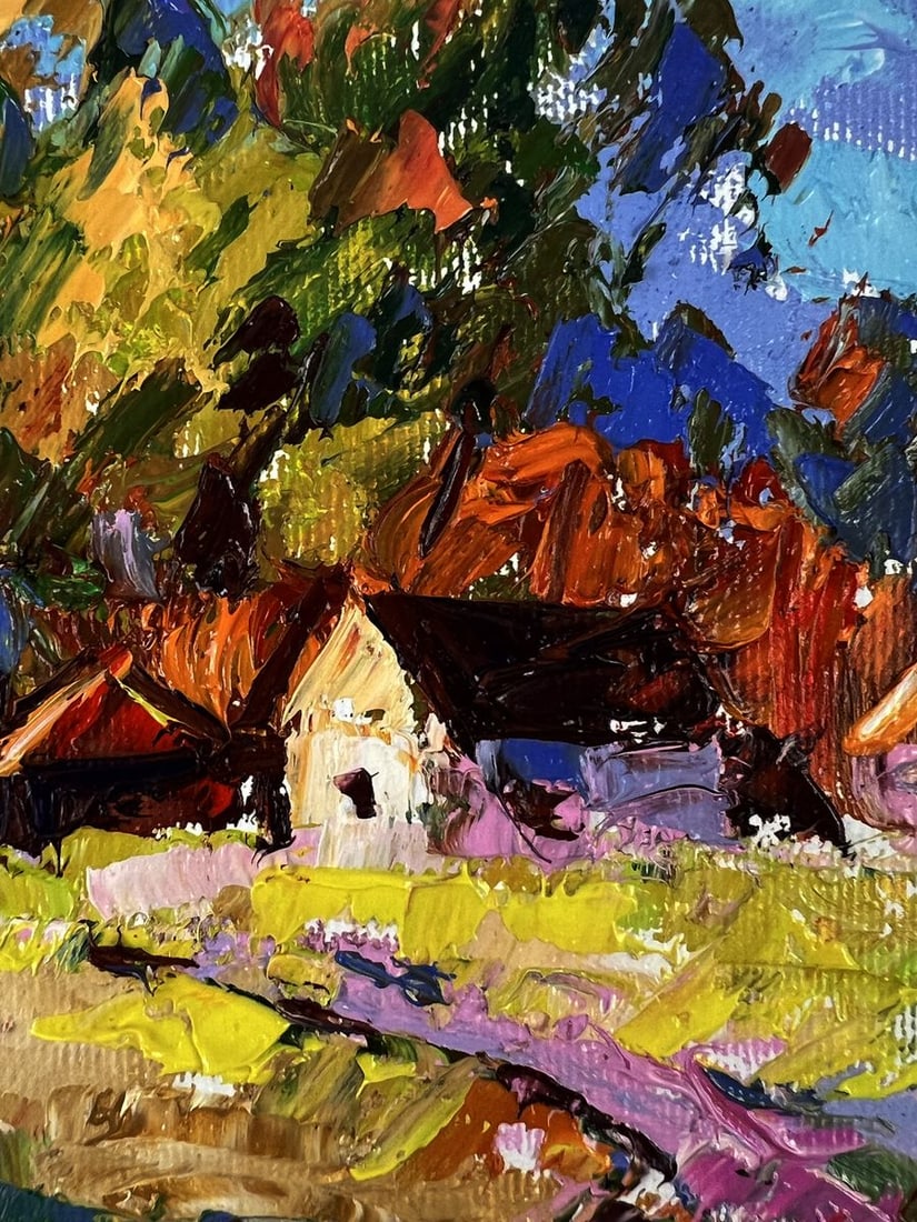 Oil painting Outside the Village Oleksiy Ivanyuk - 7