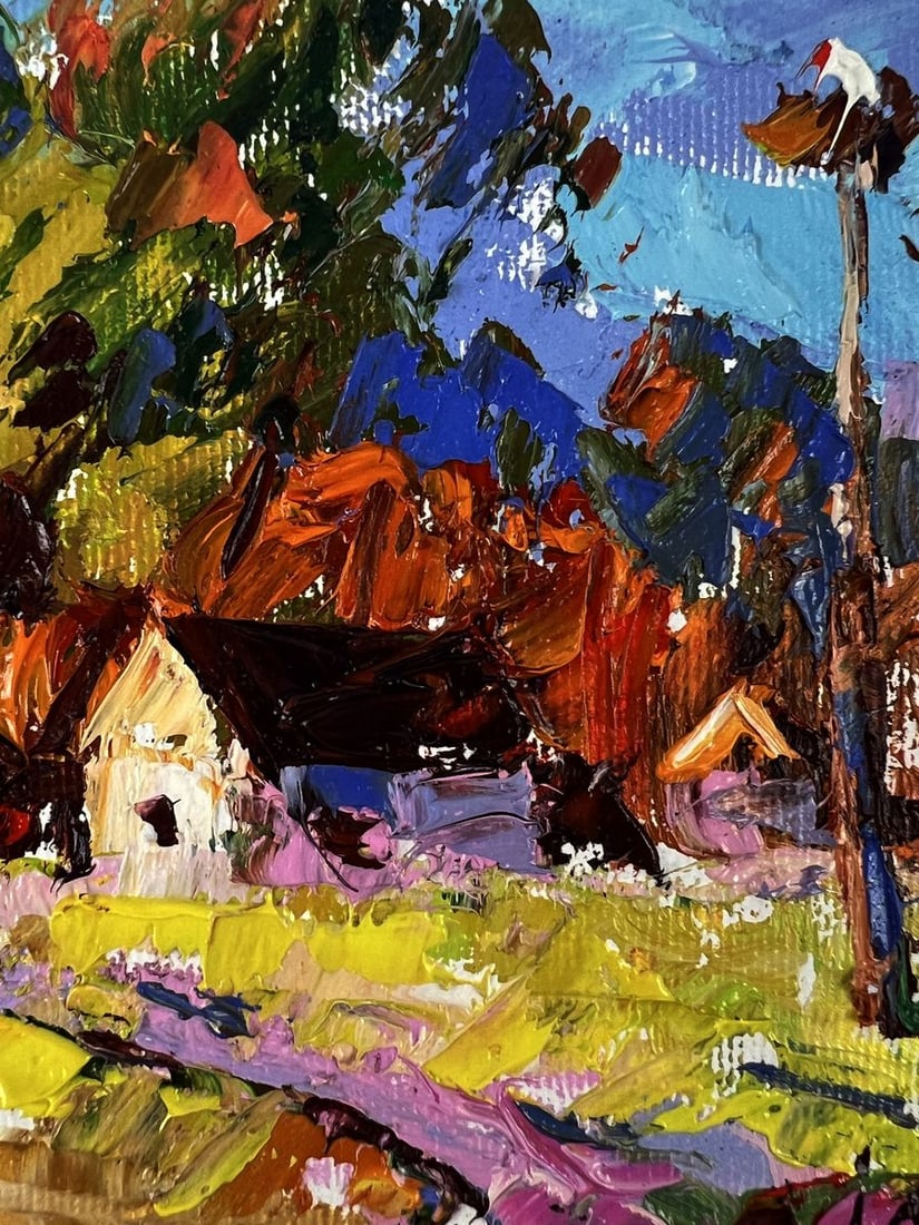 Oil painting Outside the Village Oleksiy Ivanyuk - 9
