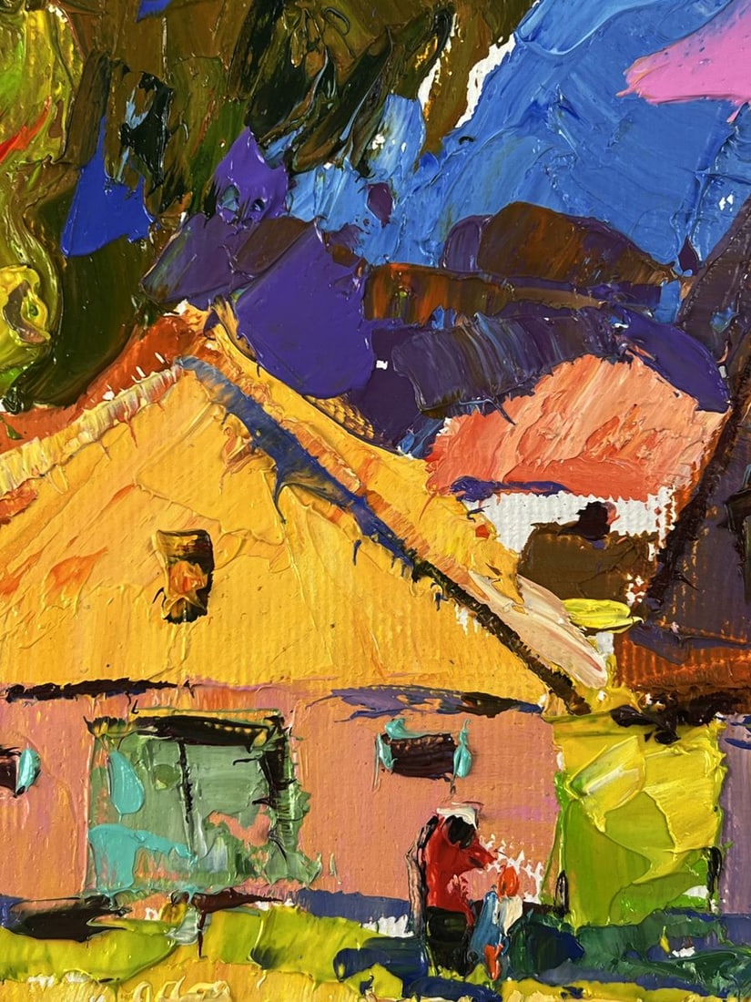 Oil painting Summer Day in the Village Oleksiy Ivanyuk - 4