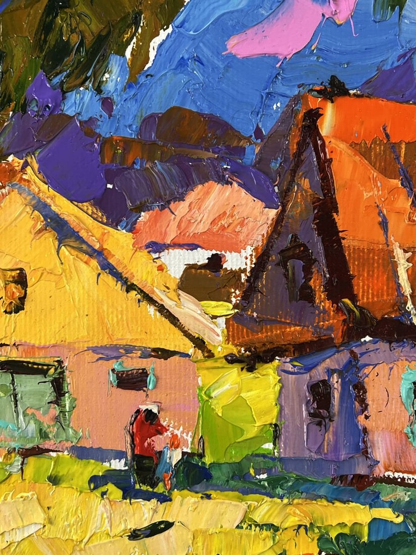 Oil painting Summer Day in the Village Oleksiy Ivanyuk - 6